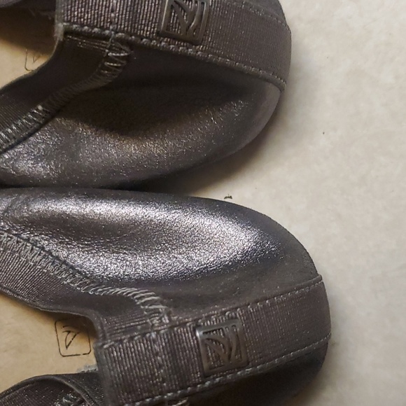 Sperry Top-Sider Elise Pewter Ballet Flats 9.5M - Picture 5 of 7